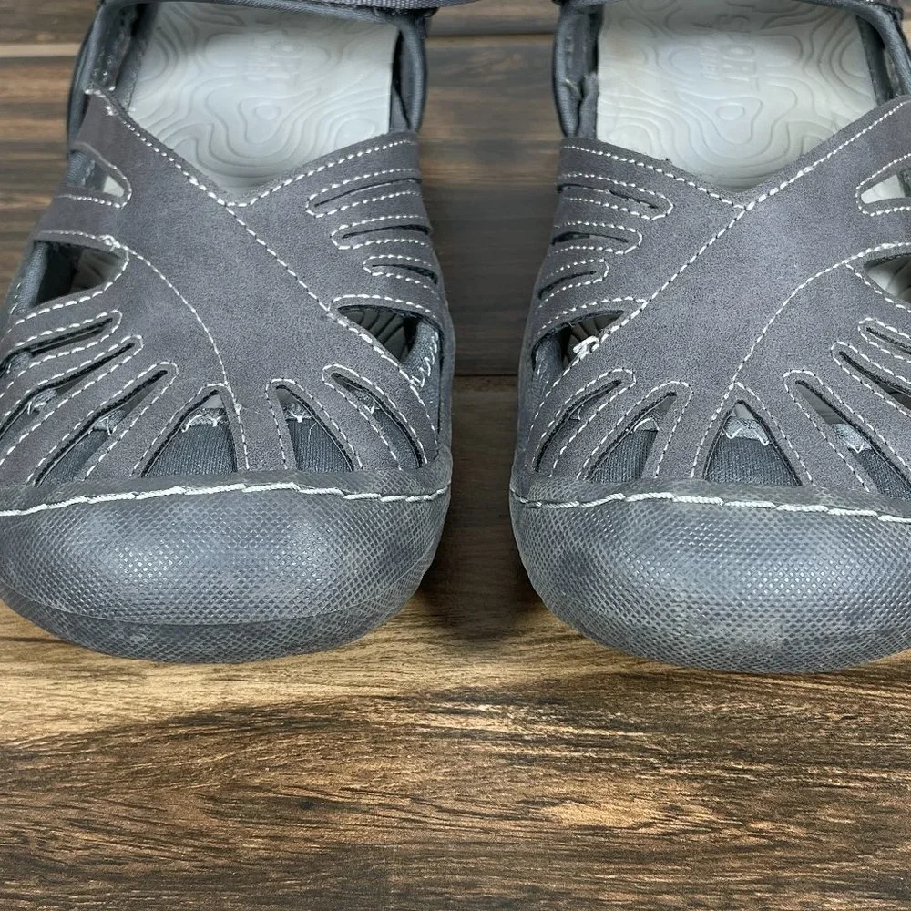 JSport by Jambu Poppy Womens Size 8.5 Shoes Gray All Terra Traction Sport Sandal - Picture 12 of 14
